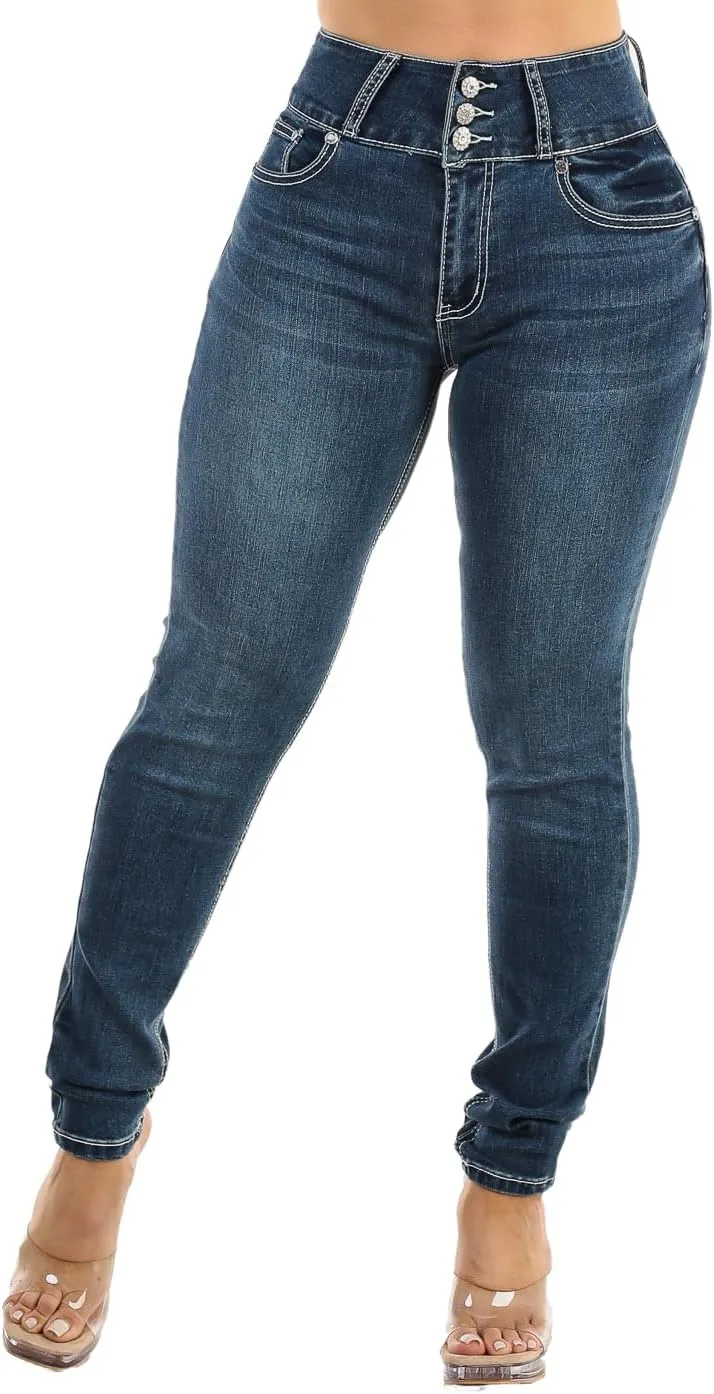 Moda Xpress Butt Lifting Skinny Jeans for Women - High Waisted Levanta Cola Push Up Jeans