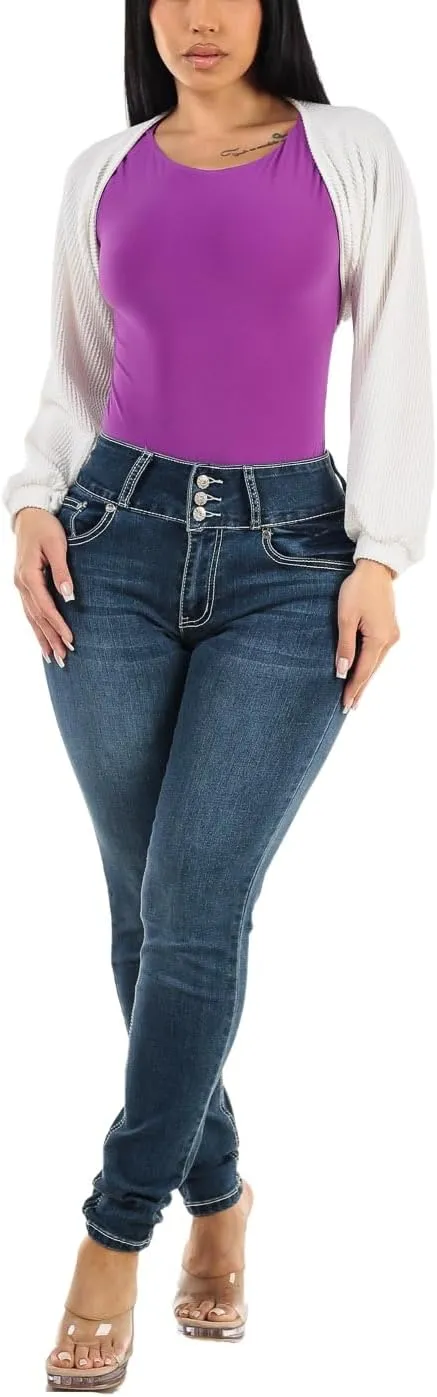 Moda Xpress Butt Lifting Skinny Jeans for Women - High Waisted Levanta Cola Push Up Jeans