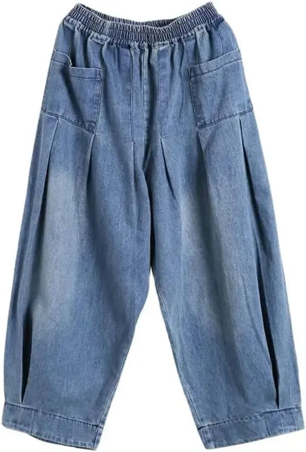 Oversized Baggy Jeans Women Denim Pants Casual Pants Female Vintage Harem Pants Wide Leg Jeans Trousers