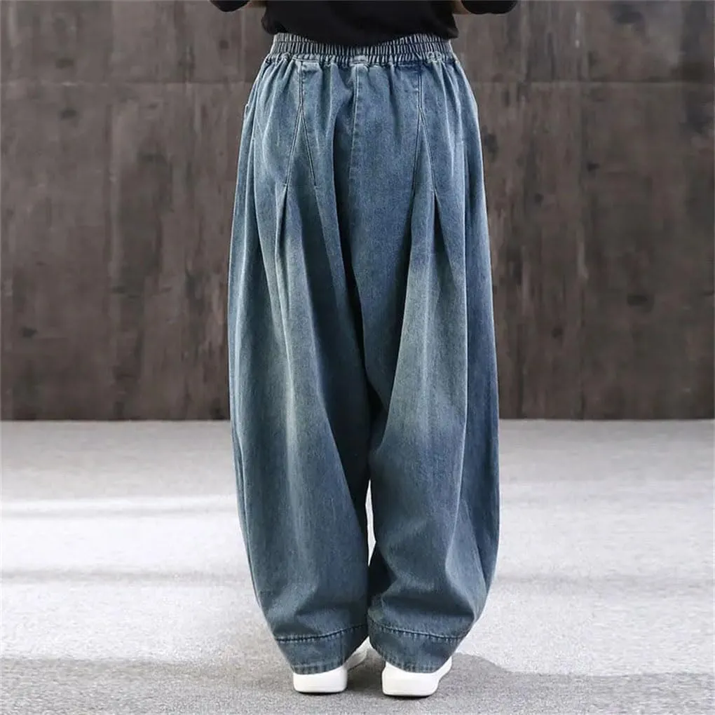 Oversized Baggy Jeans Women Denim Pants Casual Pants Female Vintage Harem Pants Wide Leg Jeans Trousers