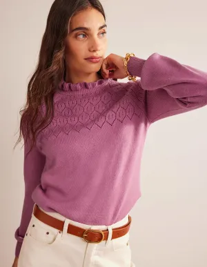 Pointelle Detailed Jumper-Strawberry Sherbet