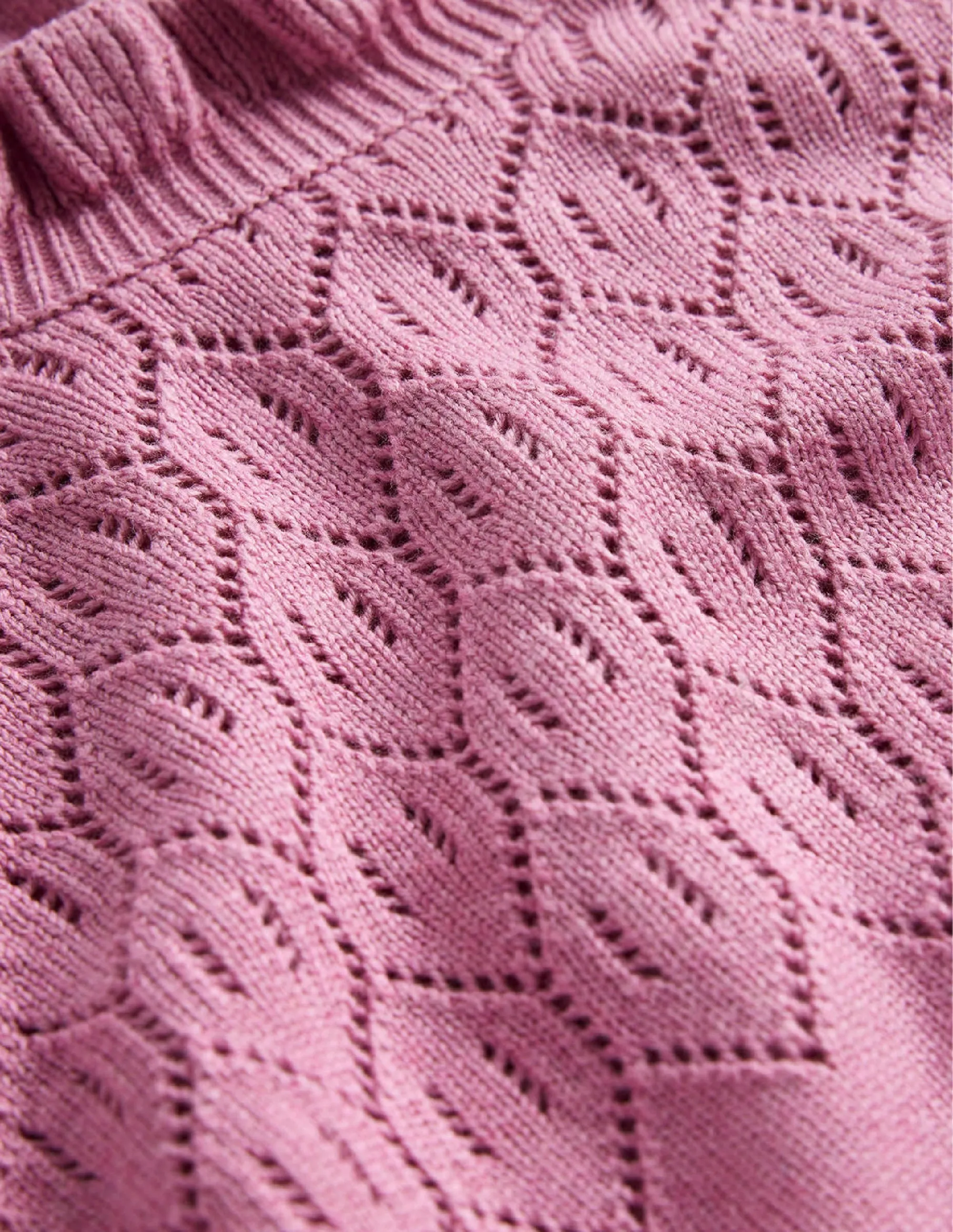 Pointelle Detailed Jumper-Strawberry Sherbet