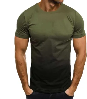 Short Sleeve Shirts for Men,Mens Gradient T Shirt Short Sleeve Casual Style Street Fashion Crewneck Tee for Men Shirt Tops