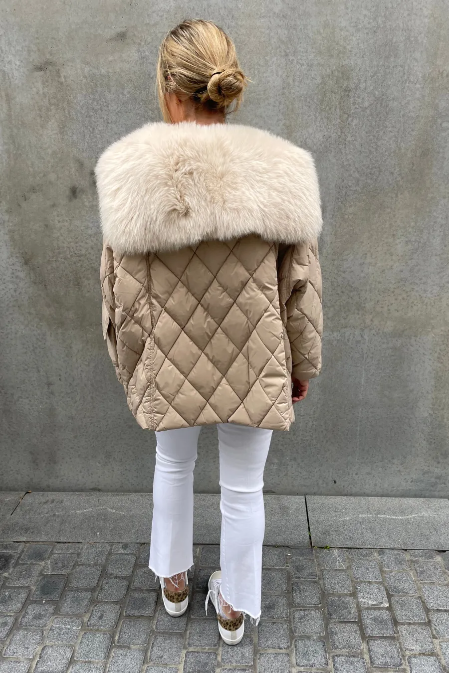 Short Tick Tock Jacket Cream