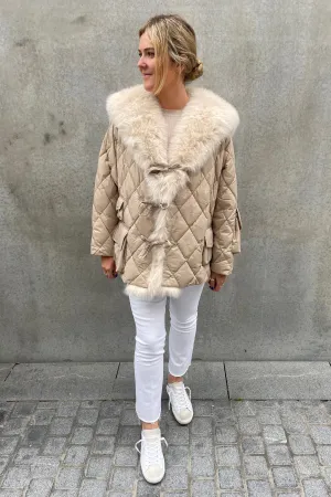 Short Tick Tock Jacket Cream