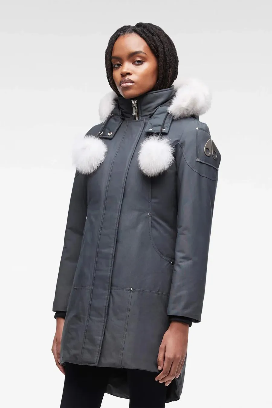 Stirling Parka Granite/Natural Fox Fur