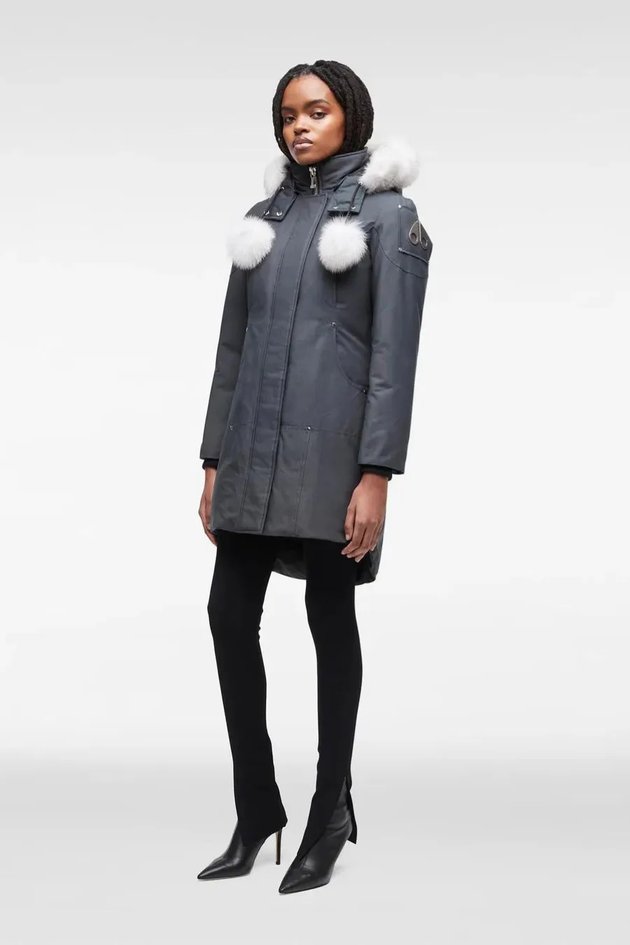 Stirling Parka Granite/Natural Fox Fur