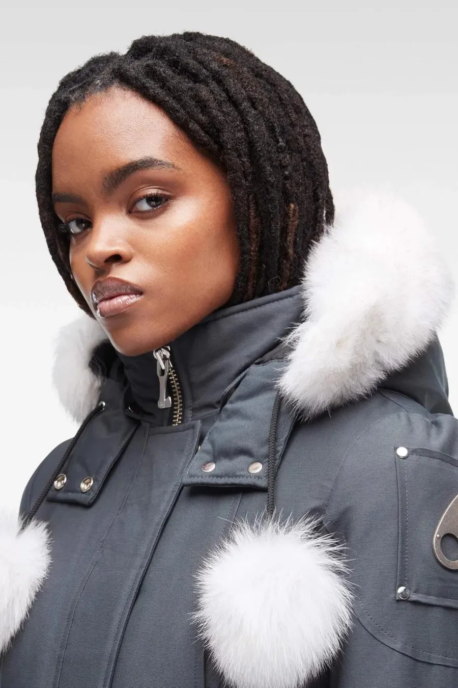 Stirling Parka Granite/Natural Fox Fur