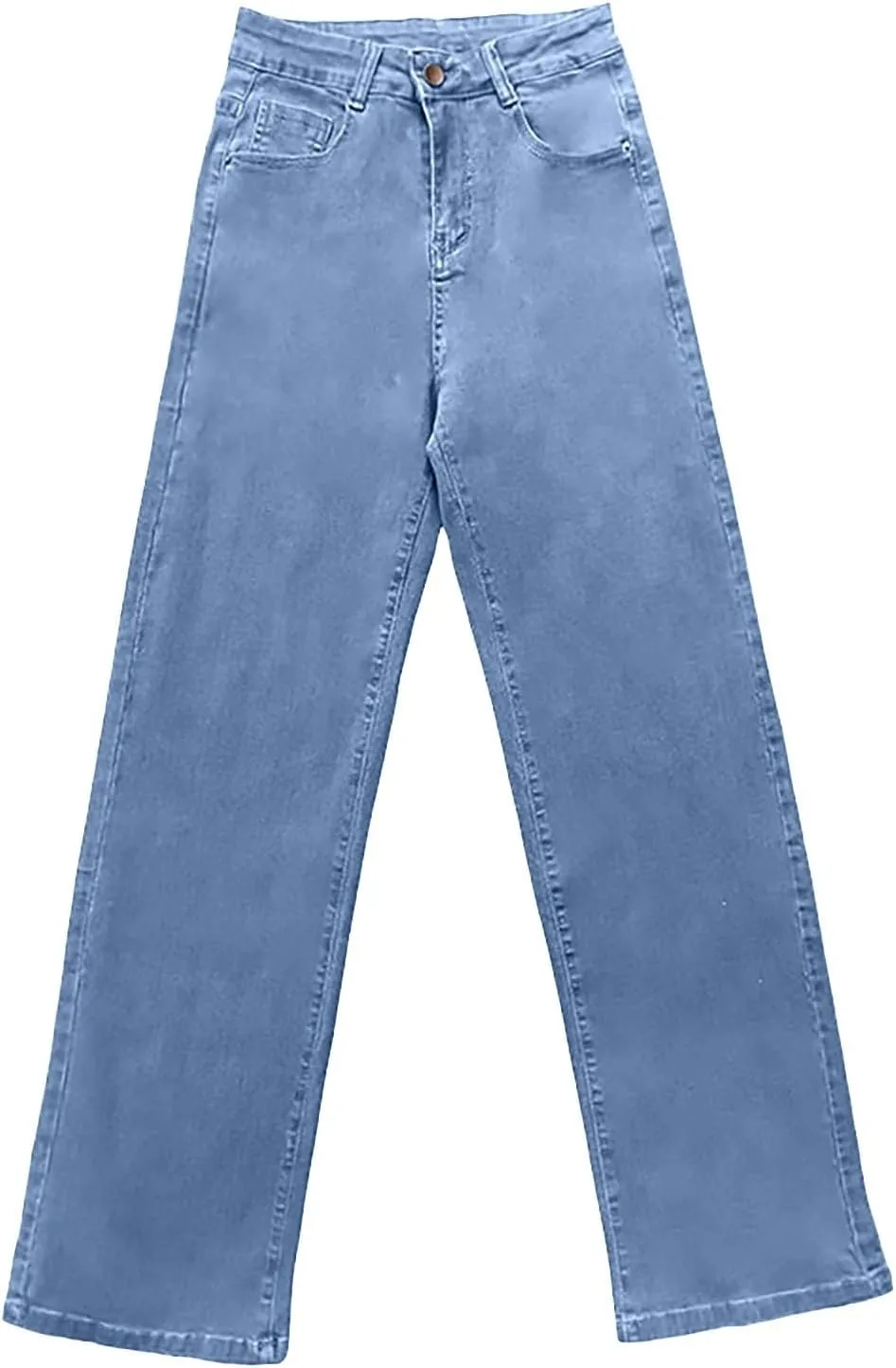 Straight Leg Jeans for Women,High Waisted Wide Leg Loose Microelastic Boyfriend Denim Pants Baggy Jeans for Women Y2K