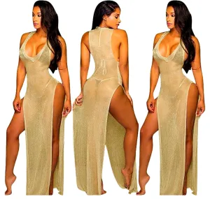 Summer Split Tunic Beach Dress