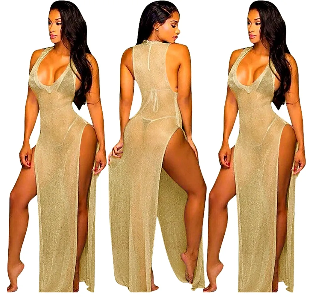 Summer Split Tunic Beach Dress