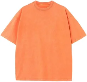 T-Shirt Acid Wash Cotton Graphic Tees for Unisex Vintage Oversize Best Retro Fashion Korean Men's
