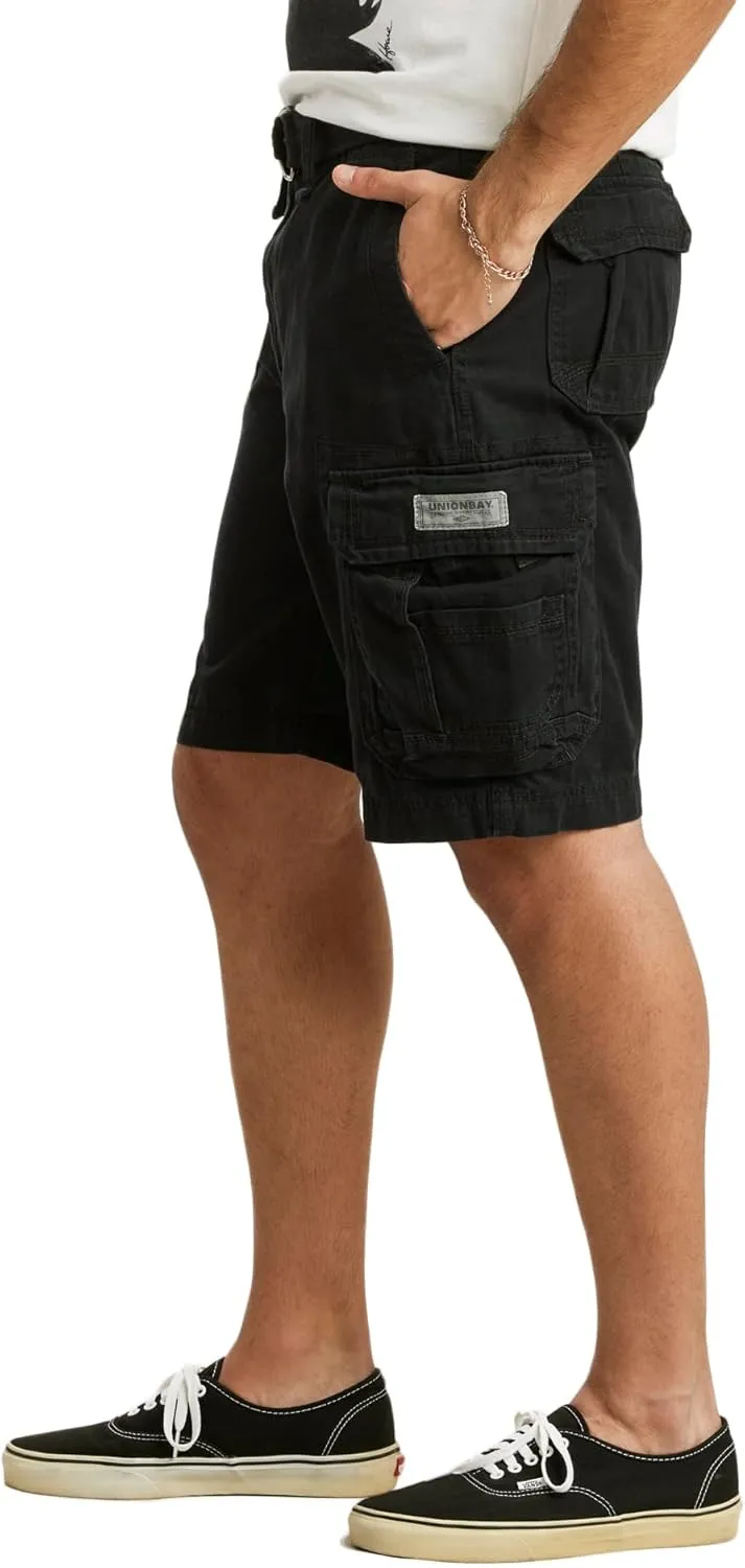 UNIONBAY Men's Survivor Belted Cargo Short-Reg and Big & Tall Sizes