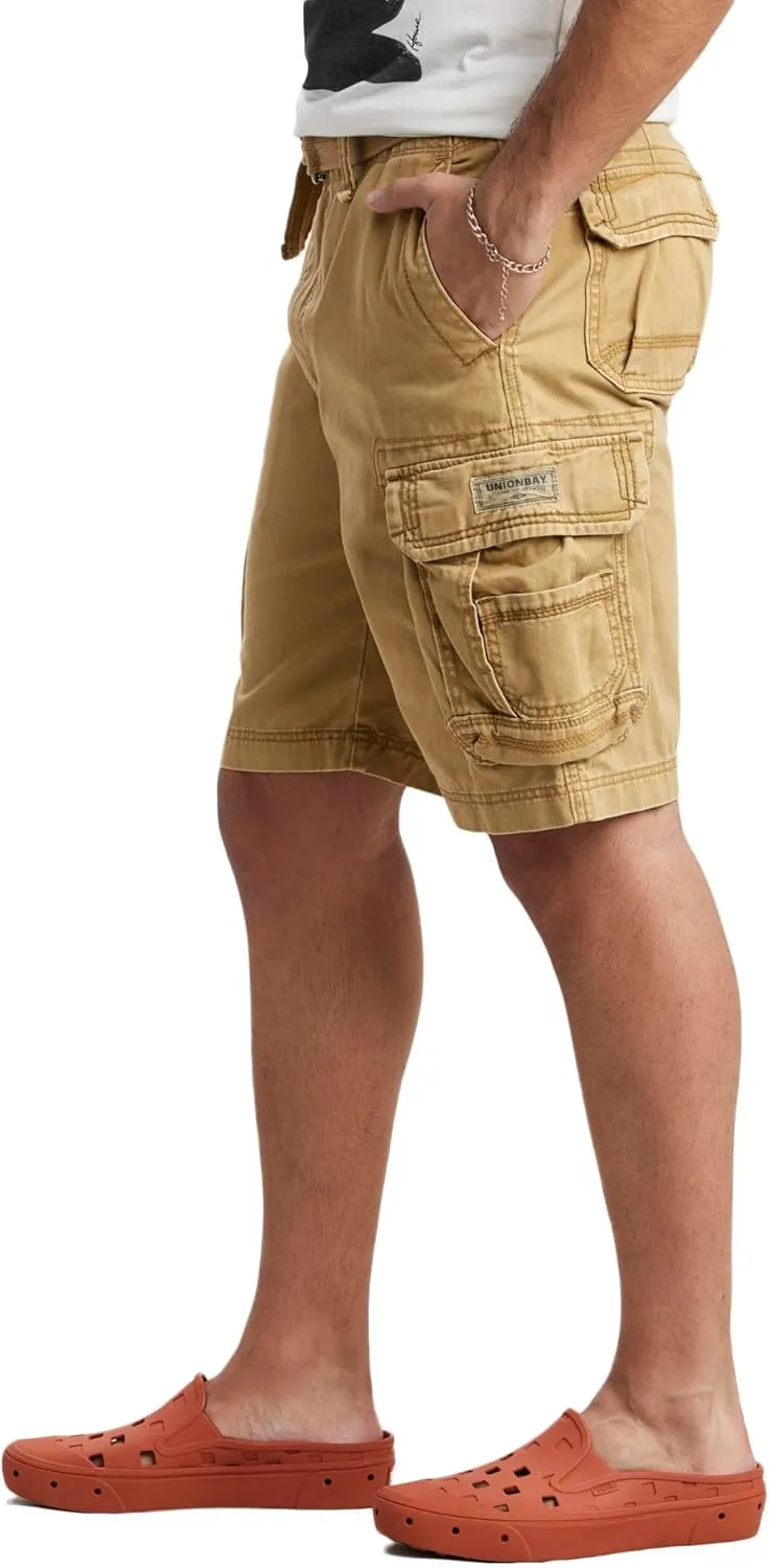 UNIONBAY Men's Survivor Belted Cargo Short-Reg and Big & Tall Sizes