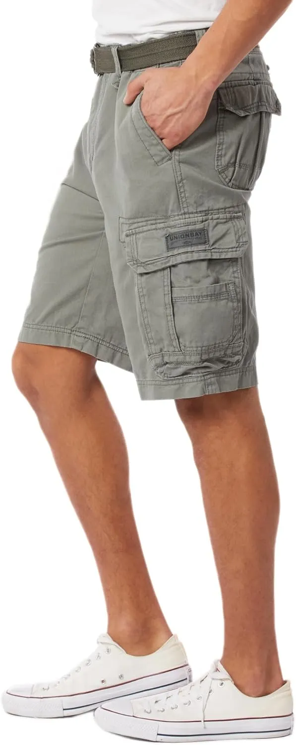 UNIONBAY Men's Survivor Belted Cargo Short-Reg and Big & Tall Sizes