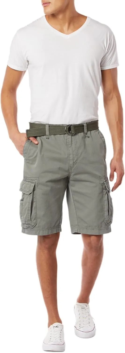 UNIONBAY Men's Survivor Belted Cargo Short-Reg and Big & Tall Sizes