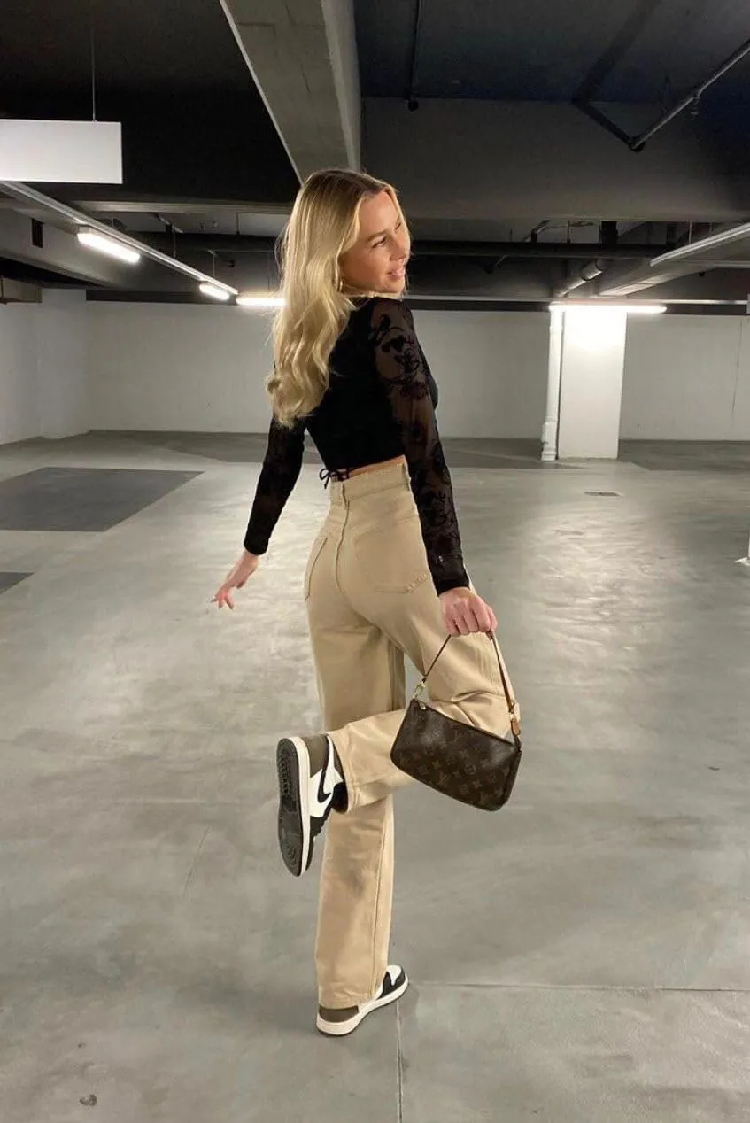 Women's Loose Jeans High Waisted Wide Leg Baggy Straight Jeans Denim Pants