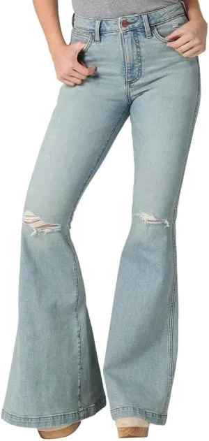 Wrangler Women's High Rise Trumpet Flare