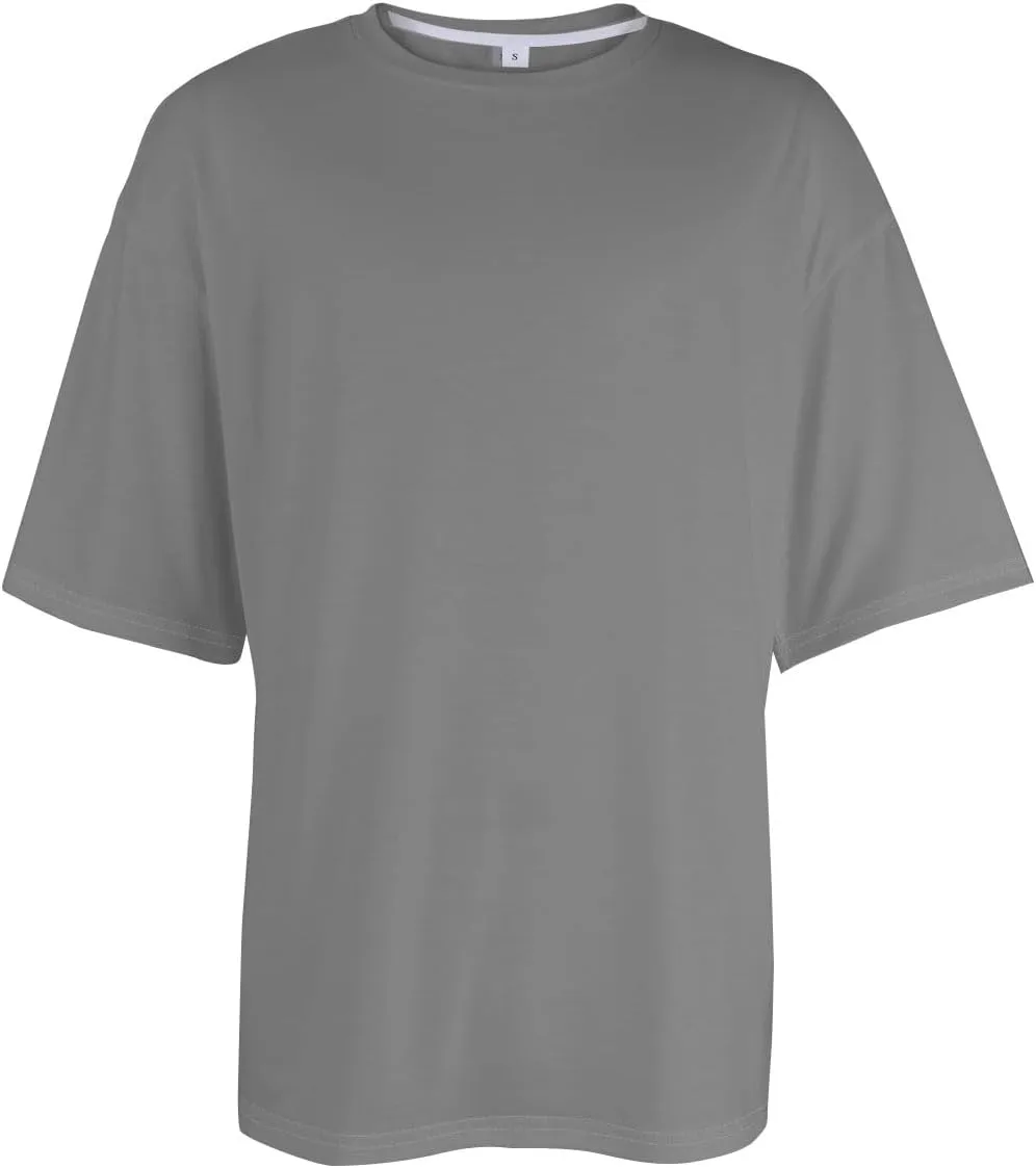 Ymosrh Men's Solid Color T-Shirts Summer Tee Tops Round Neck Short Sleeve T Shirt Tops Shirts, S-5XL