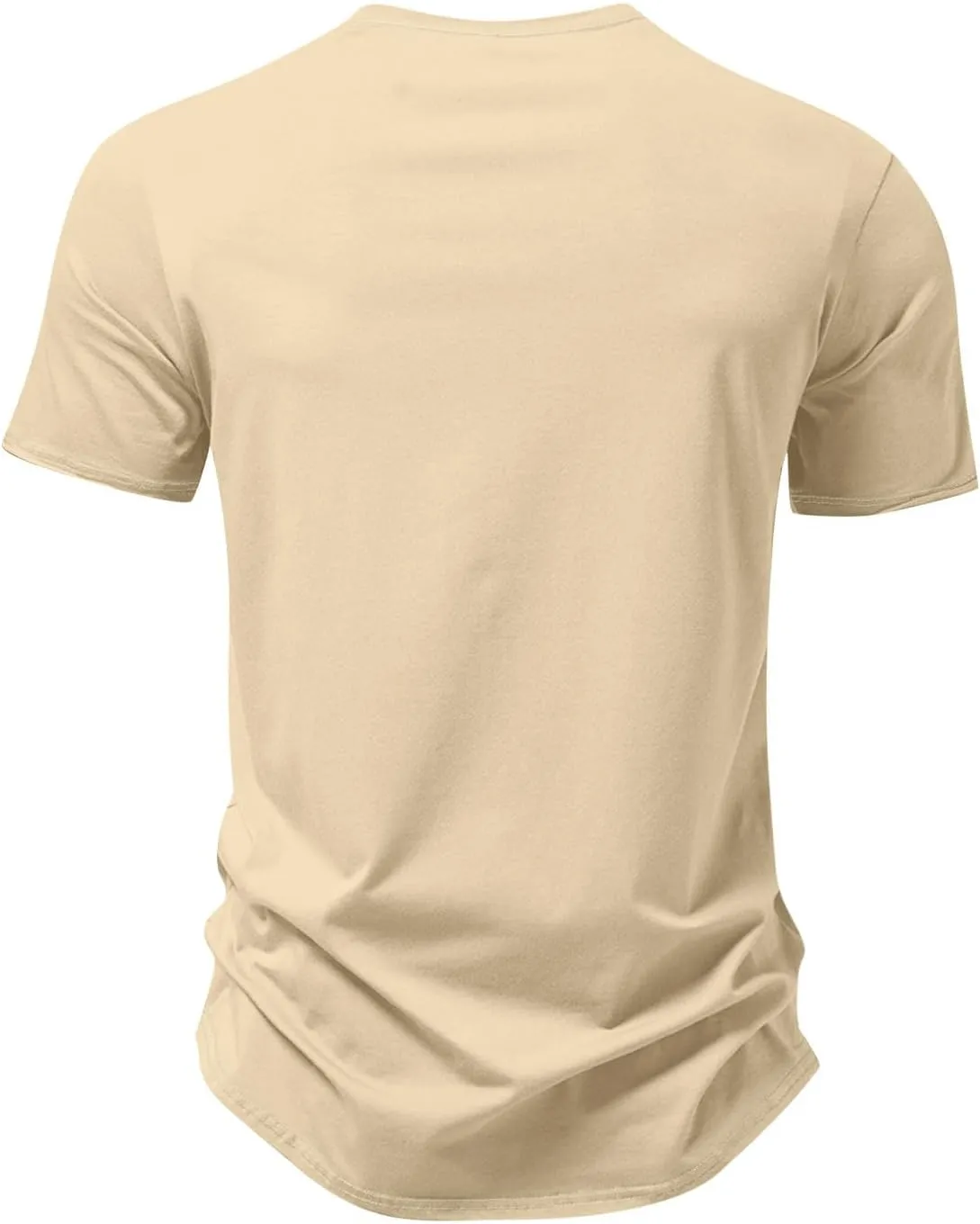 Ymosrh Men's Summer Beach Tee Shirts Short Sleeve Palm Tree T-Shirts Casual V Neck Tee Top Undershirts, S-3XL