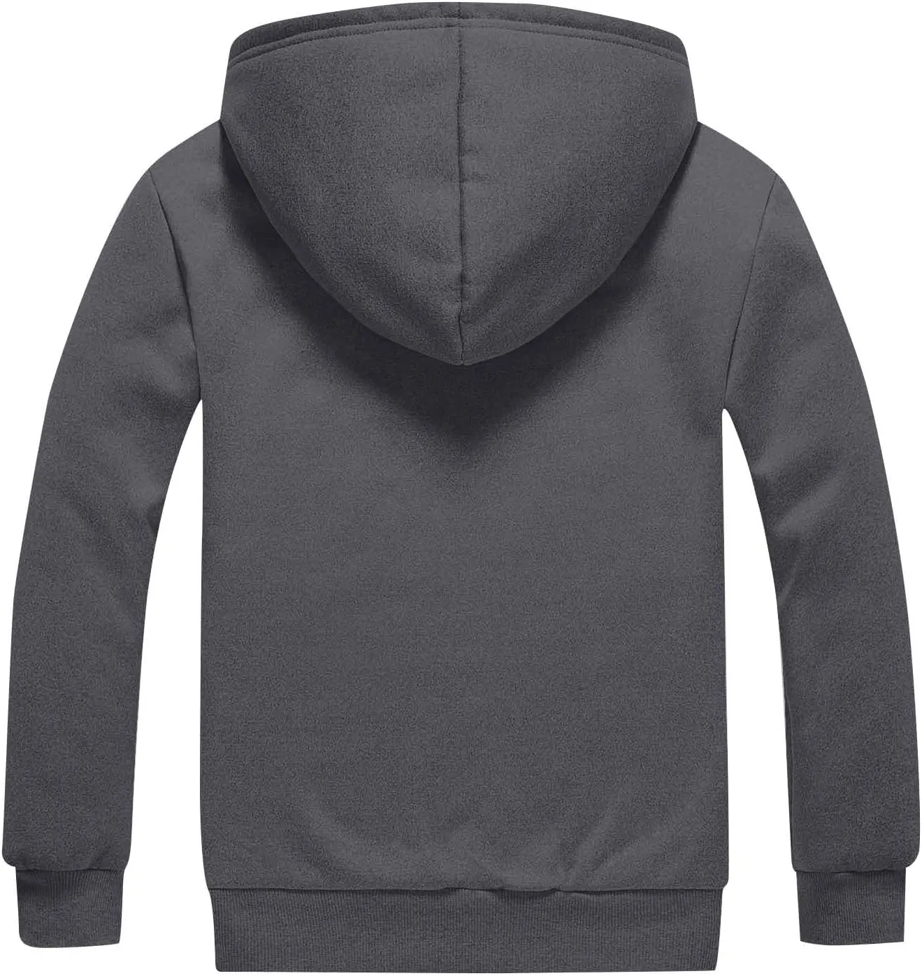 Zip Up Hoodie Men Relaxed Fit Plus Size Fleece Jacket Warm Heavyweight Sherpa Lined Hoodie Winter Coats with Pockets