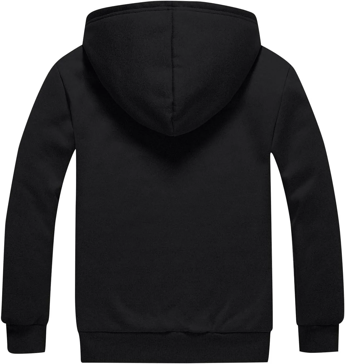 Zip Up Hoodie Men Relaxed Fit Plus Size Fleece Jacket Warm Heavyweight Sherpa Lined Hoodie Winter Coats with Pockets