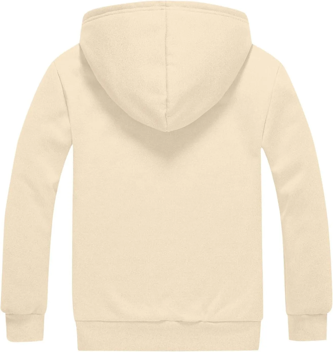 Zip Up Hoodie Men Relaxed Fit Plus Size Fleece Jacket Warm Heavyweight Sherpa Lined Hoodie Winter Coats with Pockets